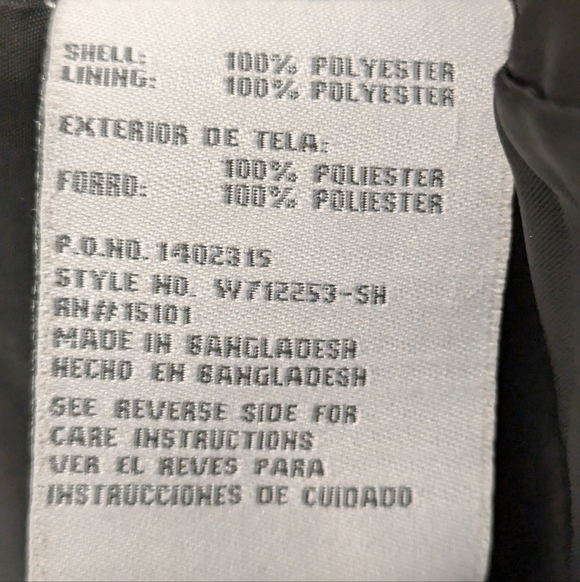 Weather Tamer Women's Black Raincoat Jacket sz 1X Removable Hood - Picture 3 of 10